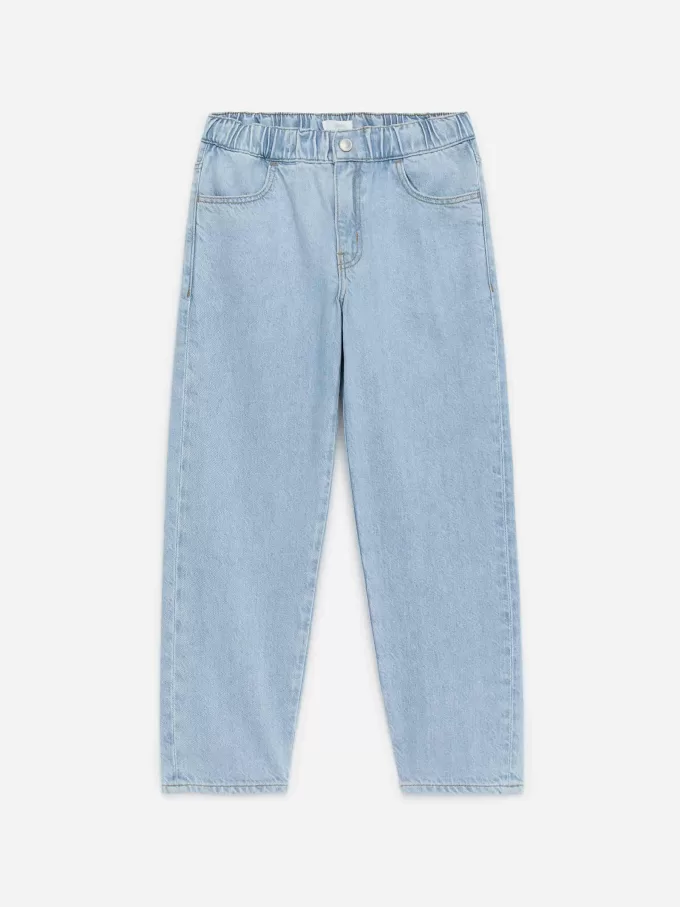 Pull-On Denim Trousers