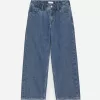 Pull-On Denim Trousers