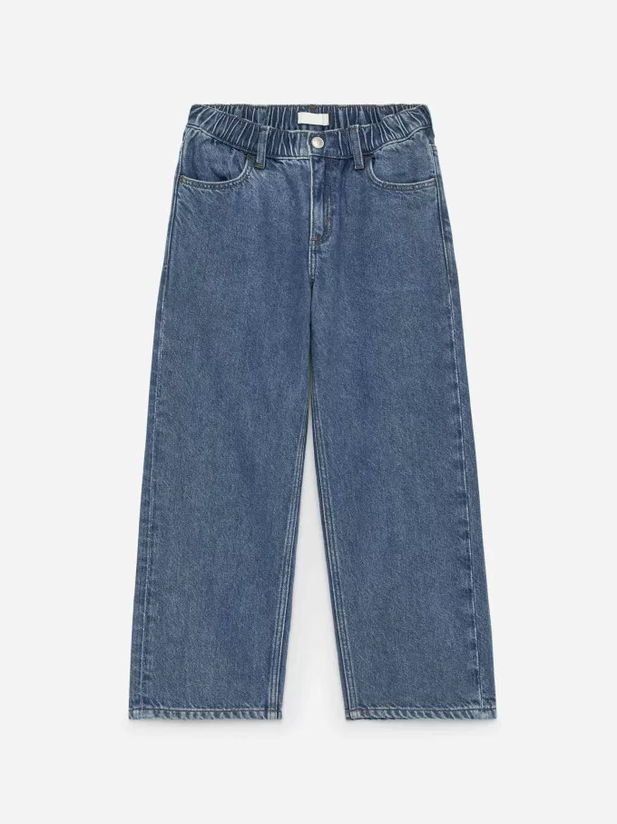 Pull-On Denim Trousers