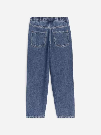 Pull-On Denim Trousers