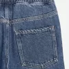 Pull-On Denim Trousers