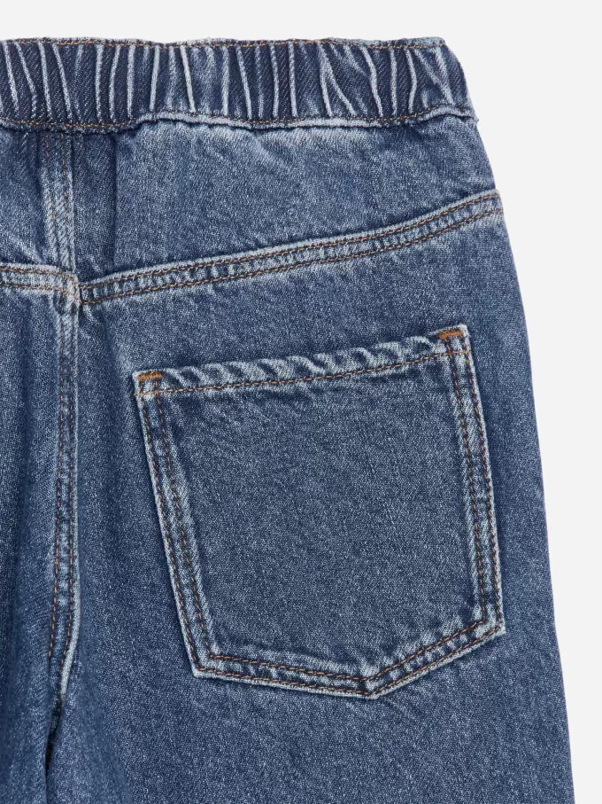 Pull-On Denim Trousers