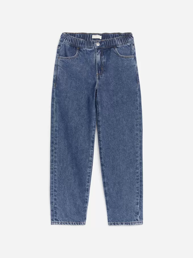 Pull-On Denim Trousers