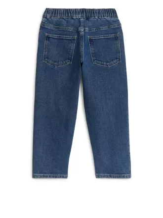 Pull-On Denim Trousers