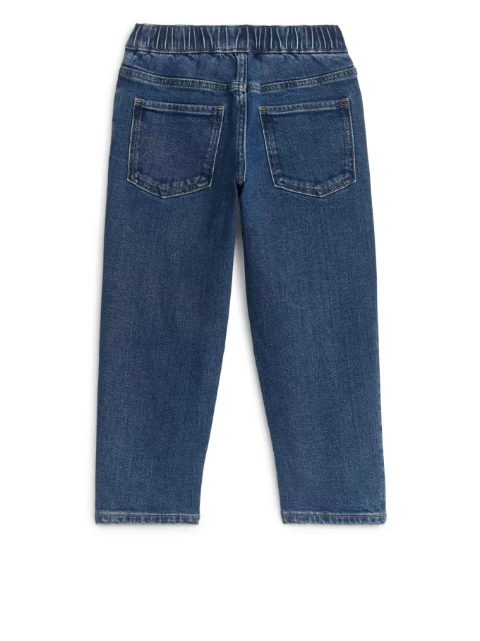 Pull-On Denim Trousers