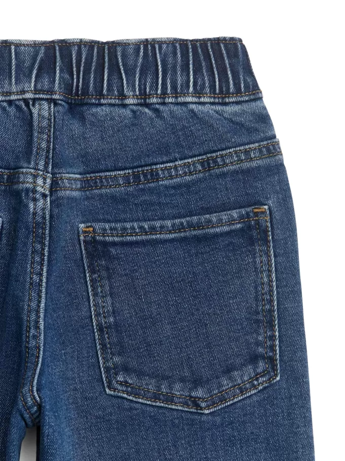 Pull-On Denim Trousers