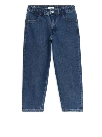 Pull-On Denim Trousers