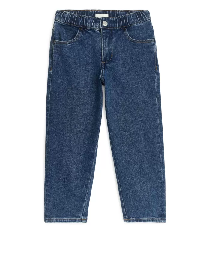 Pull-On Denim Trousers