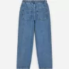 Pull-On Denim Trousers