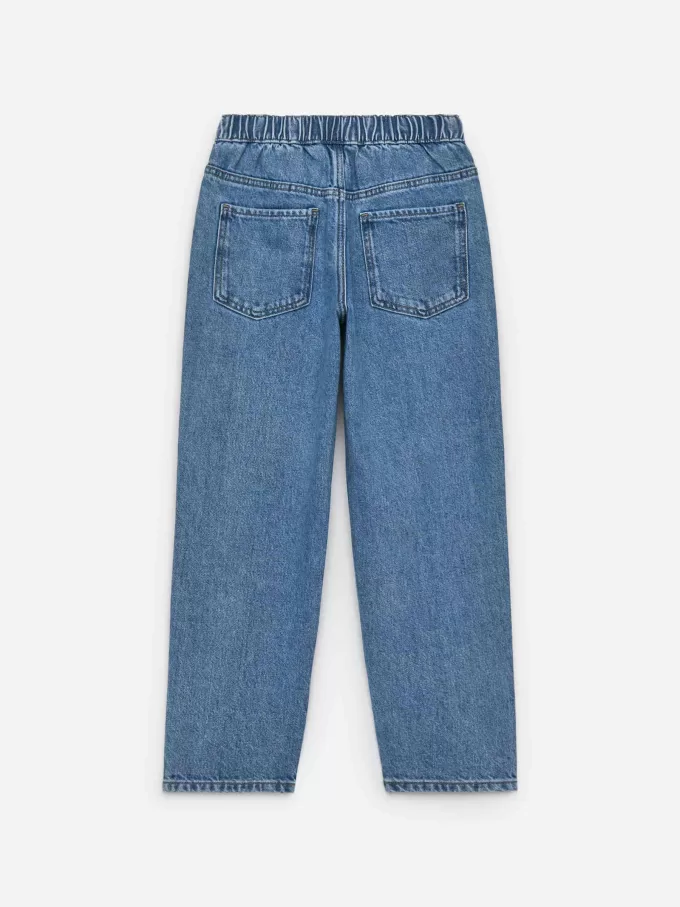 Pull-On Denim Trousers
