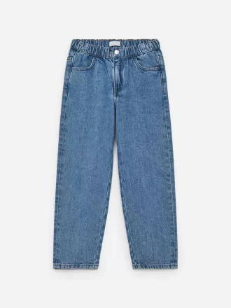 Pull-On Denim Trousers