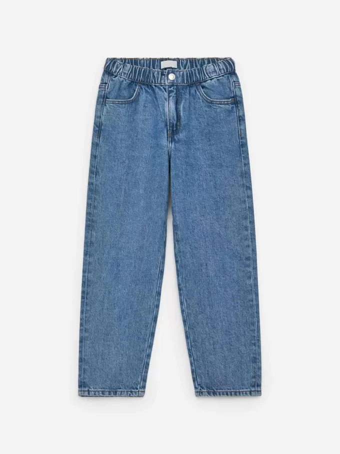 Pull-On Denim Trousers