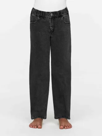 Pull-On Denim Trousers