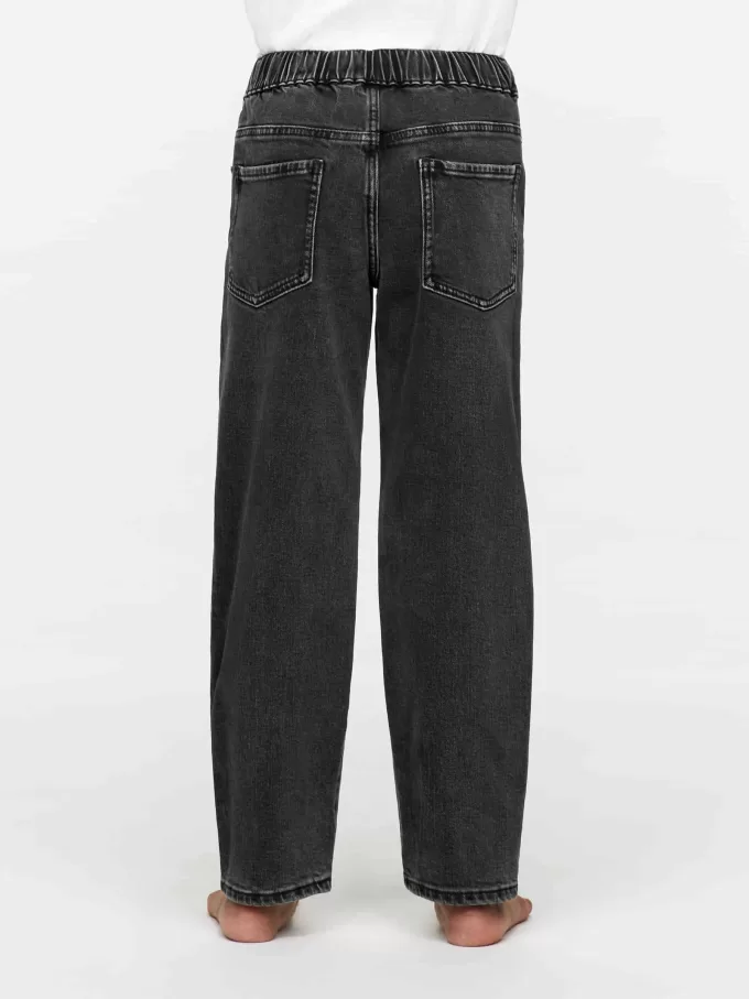Pull-On Denim Trousers
