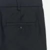 Regular Cropped Cotton-Linen Trousers