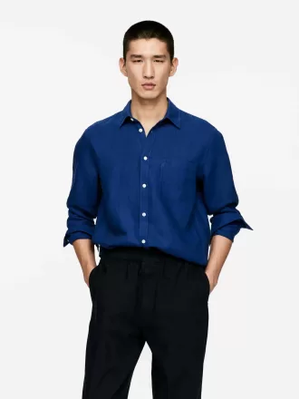 Regular-Fit Linen Shirt