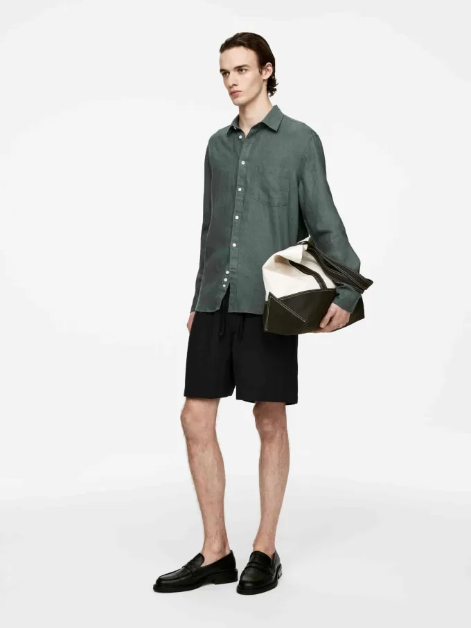 Regular-Fit Linen Shirt