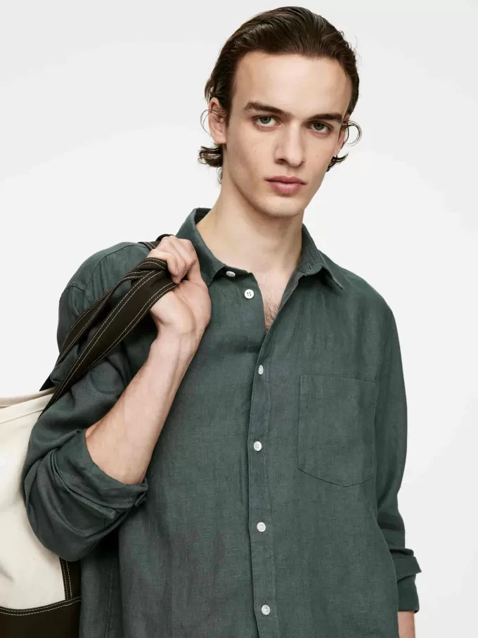 Regular-Fit Linen Shirt
