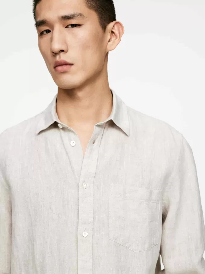 Regular-Fit Linen Shirt