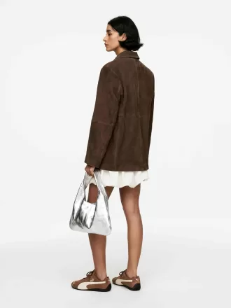 Relaxed Suede Blazer