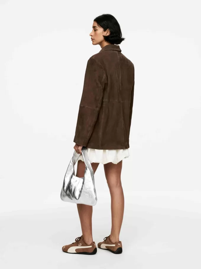 Relaxed Suede Blazer