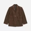 Relaxed Suede Blazer