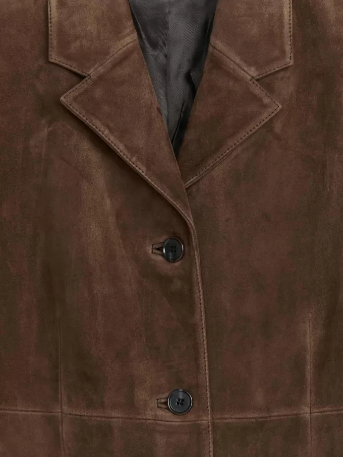 Relaxed Suede Blazer