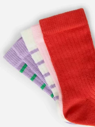 Rib Knit Baby Socks, 5 Pairs