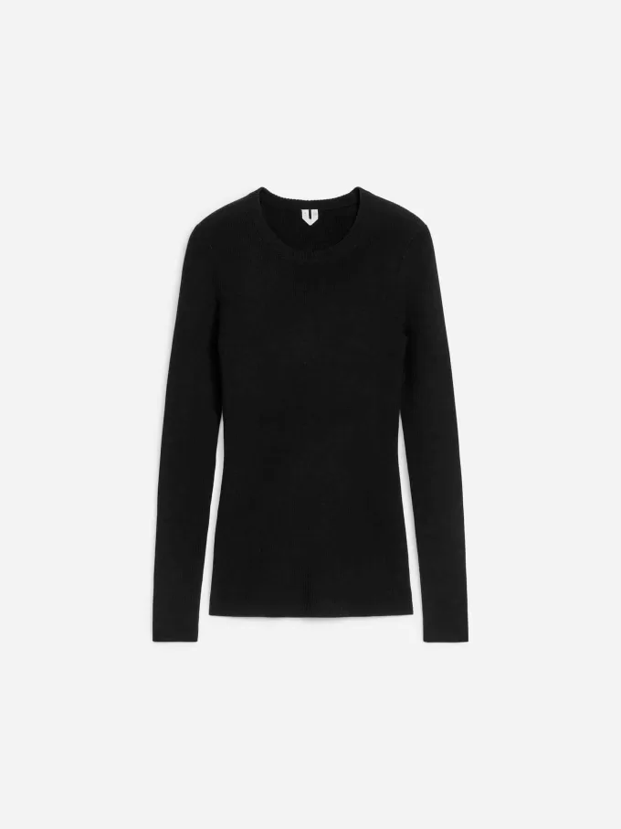 Rib-Knit Merino Top