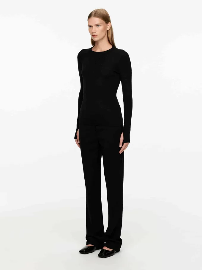 Rib-Knit Merino Top Rib-Knit Merino Top