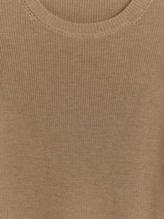 Rib-Knit Merino Top