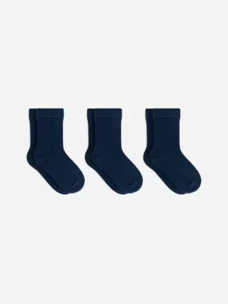 Rib Knit Socks, 3 Pairs