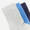 Rib Knit Socks, 3 Pairs