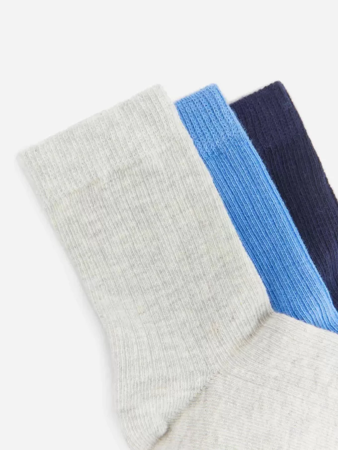 Rib Knit Socks, 3 Pairs