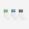 Rib Knit Socks Set of 3