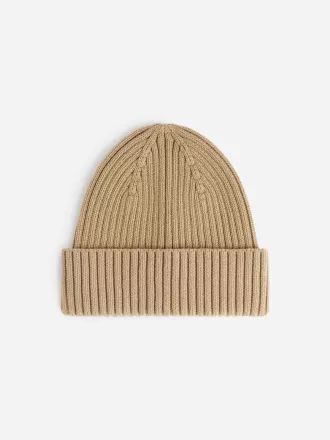 Rib-Knitted Beanie
