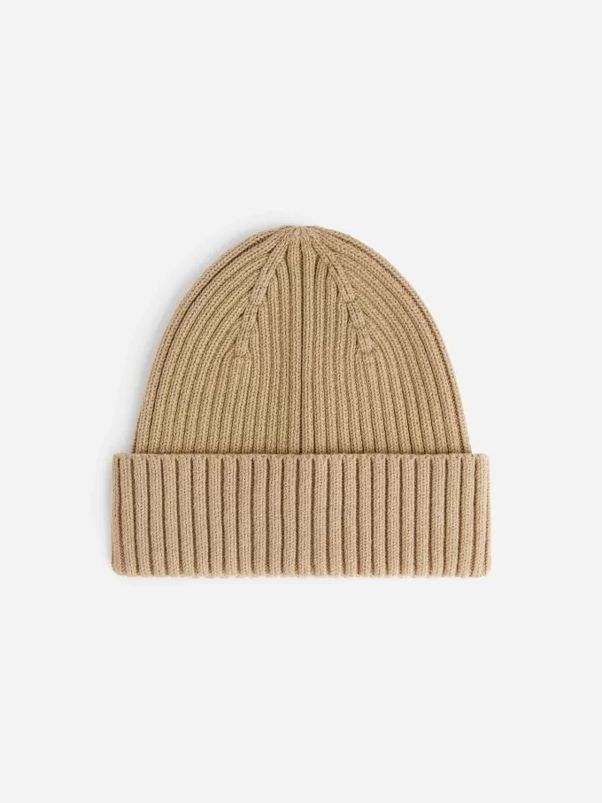 Rib-Knitted Beanie