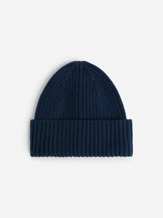 Rib-Knitted Beanie