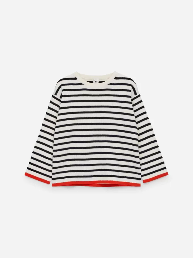 Rib-Knitted Cotton Jumper