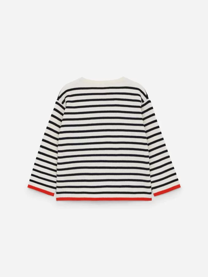 Rib-Knitted Cotton Jumper