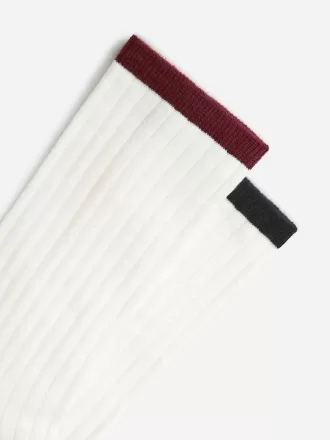 Rib-Knitted Socks Set of 2