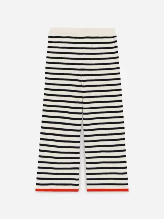 Rib-Knitted Trousers