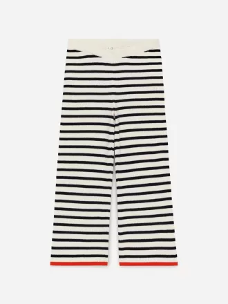 Rib-Knitted Trousers