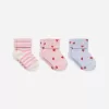 Rib Socks Set of 3 Pairs