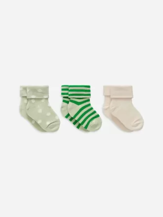 Rib Socks Set of 3 Pairs