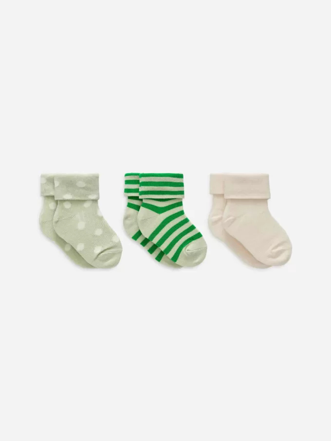 Rib Socks Set of 3 Pairs