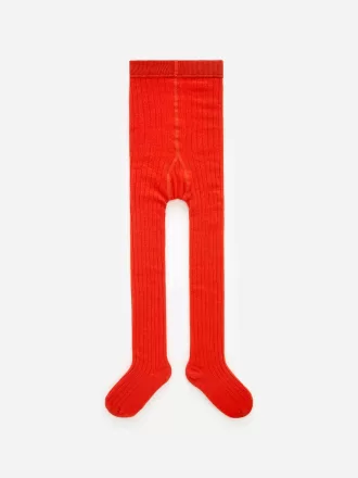 Ribbed Cotton Tights