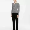 Ribbed Henley Top Ribbed Henley Top