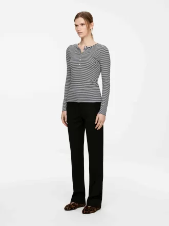 Ribbed Henley Top