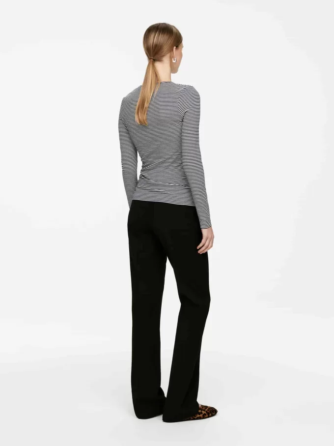 Ribbed Henley Top Ribbed Henley Top
